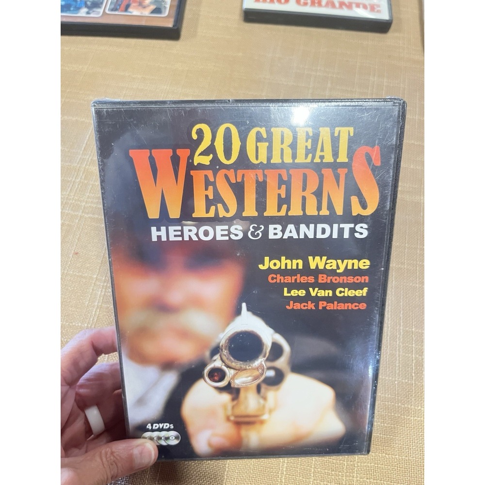 20 Great Westerns Heroes & Bandits 4 Disc DVD Collection John Wayne TGG Direct